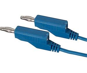 Obrázek zboží Propojovací kabel 0,35mm2/ 1m s banánky modrý