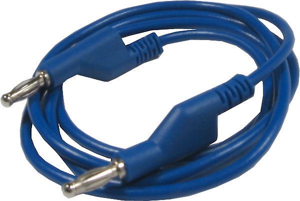 Obrázek zboží Propojovací kabel 1mm2/ 1m s banánky modrý