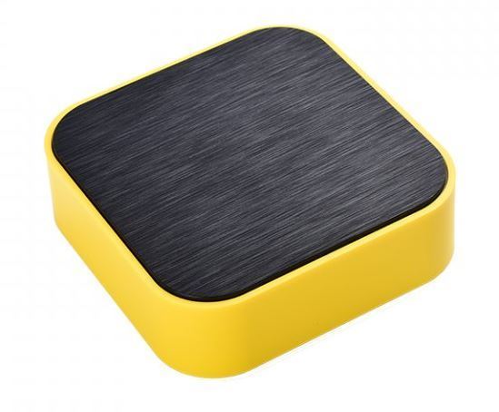 Obrázek zboží Krabička plastová, 98x98x32mm, černá/žlutá ABS