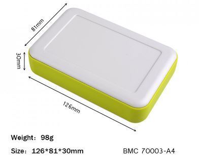 Obrázek zboží Krabička plastová šedá+zelená, 128x81x30mm, ABS+PP
