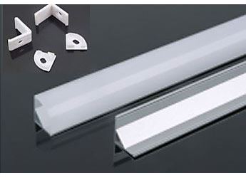 Obrázek zboží Hliníková lišta rohová Alu profil MS-601 pro LED pásek 8-10mm délka 1m