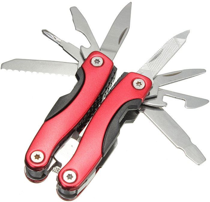 Obrázek zboží Multifunkční nůž 9 v 1-nůž,kleště,šroubováky,pilník,otvíráky-větší