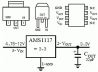 Obrázek zboží AMS1117-3.3  stabilizátor +3,3V/0,8A SOT-223