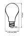 Obrázek zboží Žárovka LED TRIXLINE 8W E27 A50 teplá bílá