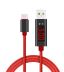 Obrázek zboží Kabel USB 3.0 konektor USB A / USB-C 1m s voltmetrem a ampérmetrem,RED