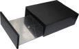 Obrázek zboží Krabička hliníková dvoudílná eloxovaná černá, 100x128x40mm