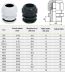 Obrázek zboží Kabelová průchodka PG-19 pro kabel 12-16mm černá