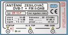 Obrázek zboží Anténní zesilovač IVO ZR13-F, DVB-T + FM II-DAB bez regulace + zdroj
