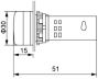 Obrázek zboží Voltmetr panelový AD16-22DSV, MP 60-500VAC, červený, větší segmenty