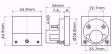 Obrázek zboží Analogový panelový ampérmetr 91C4 3A DC, s bočníkem