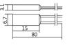 Obrázek zboží Termostat 70°C BH-B2D, bimetalový 250V/6A kov,rozpínací-vratný