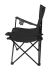 Obrázek zboží Kempingová židle skládací - rybářské křesílko, barva černá TRIZAND