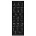 Obrázek zboží Podložka na jógu s ukázkami cviků 170 x 60 cm černá Trizand