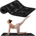Obrázek zboží Podložka na jógu s ukázkami cviků 170 x 60 cm černá Trizand