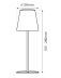 Obrázek zboží LED nabíjecí skládací stolní lampa na USB Trixline TR-098M