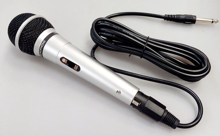 Obrázek zboží Mikrofon dynamický 600ohm jack 6,3mm, s vypínačem