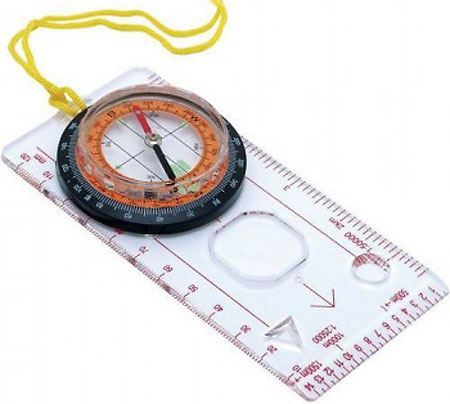 Obrázek zboží Kompas - buzola s pravítkem a lupou