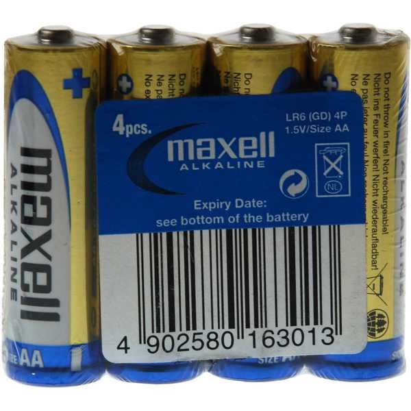 Obrázek zboží Baterie MAXELL 1,5V AA(LR6) 4S ALK, balení 4ks