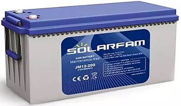 Obrázek zboží Pb akumulátor Solarfam JM12-200Ah VRLA AGM 12V/200Ah polotrakční