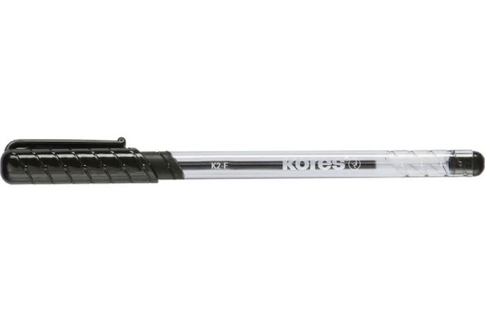 Obrázek zboží Pero kuličkové Kores K2 Pen, 0,7 mm, transparentní, trojhranné, černé