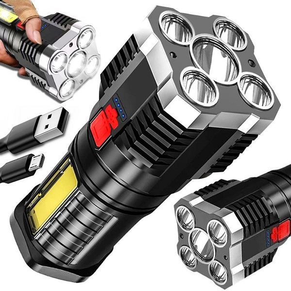 Ilustrační foto Ruční LED dobíjecí svítilna USB Obrázek zboží Ruční LED dobíjecí svítilna USB