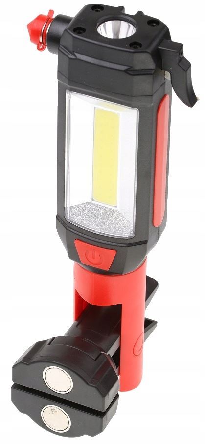 Obrázek zboží Multifunkční LED svítilna s magnetem, bezpečnostní kladívko