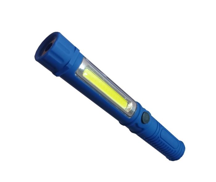 Obrázek zboží Pracovní svítilna LED COB + SMD , napájení 3xAAA, modrá