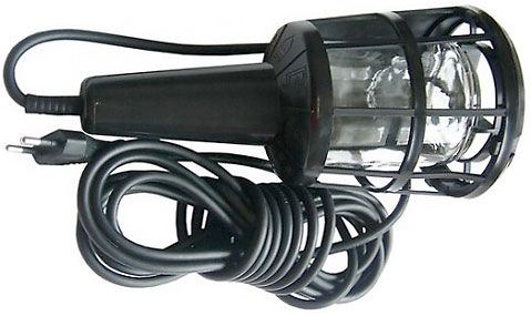 Obrázek zboží Pracovní svítilna - montážní lampa 230V/60W,přívod 5m,černé