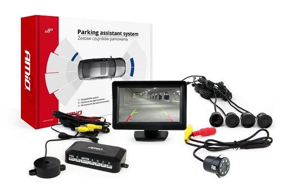 Obrázek zboží Parkovací asistent kompletní sada senzorů + kamera s displejem