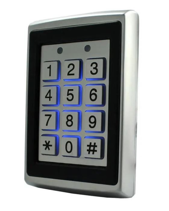 Obrázek zboží Přístupový systém s klávesnicí a RFID čtečkou kovový podsvícený