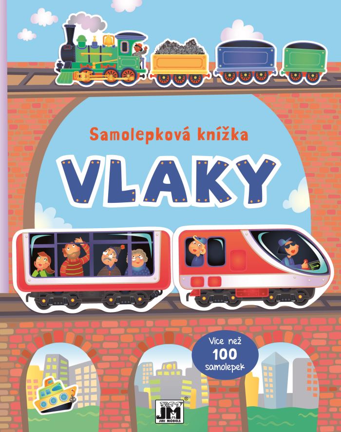 Obrázek zboží Samolepková knížka Vlaky