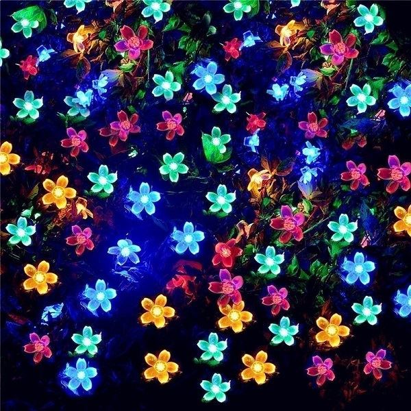 Obrázek zboží Dekorativní solární osvětlení květy, 7m, 50LED, barevné