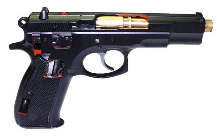 Obrázek zboží Laserová zbraň - CZ83 řez - červený laser (CV)
