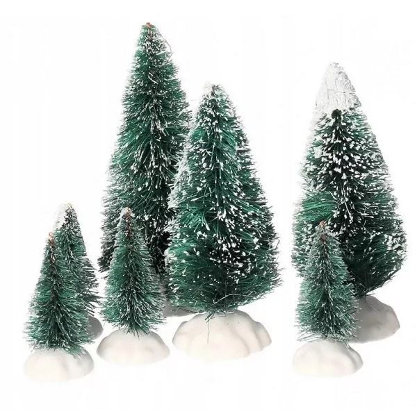 Obrázek zboží Vánoční stromky mini sada, zelené, 3ks 12cm 9cm 6cm